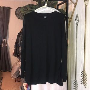 Aerie Oversized Sweatshirt Black